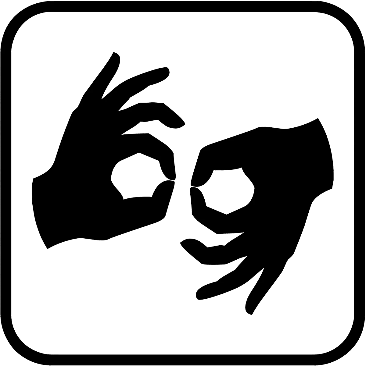 American Sign Language signed performance logo