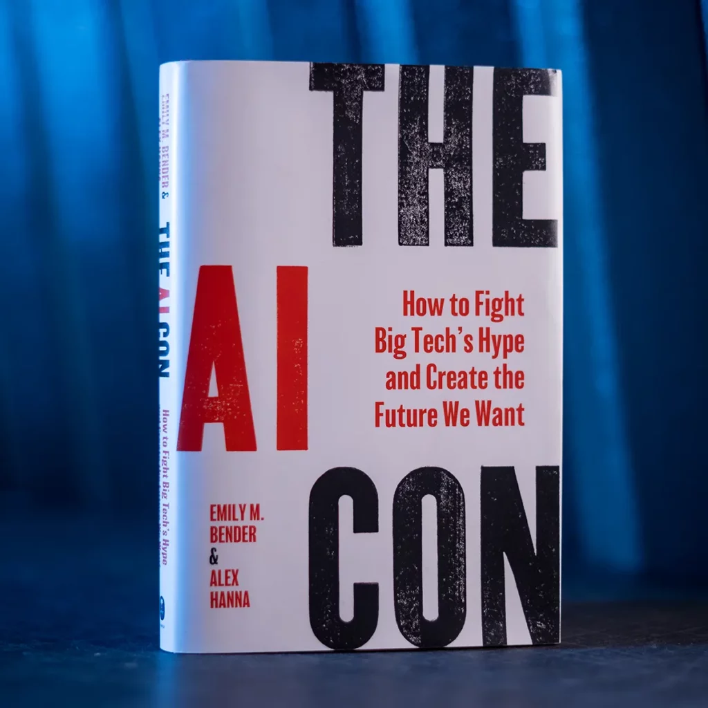 Cover of "The AI Con" book