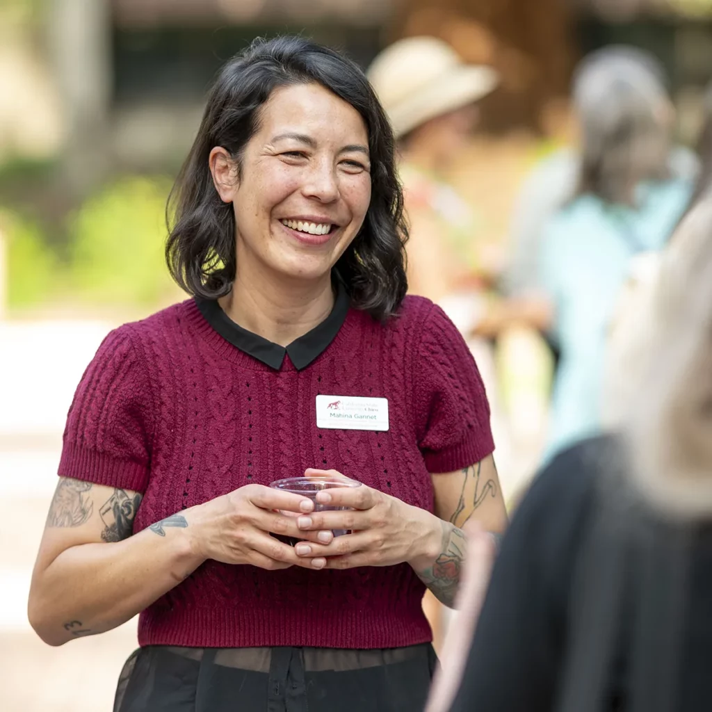 Director Mahina Gannet at the 2026 North State Symphony Donor Reception.
