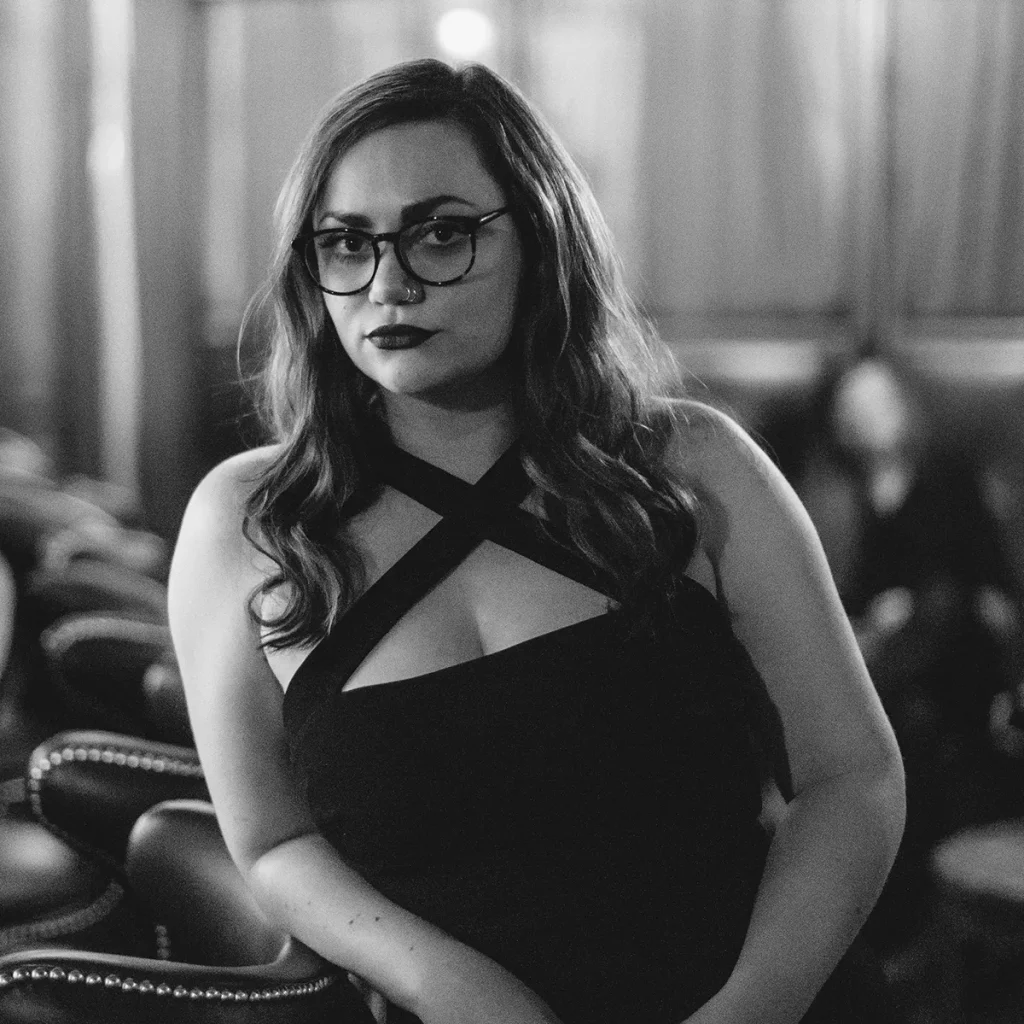 Musician Lorna Such in a theater