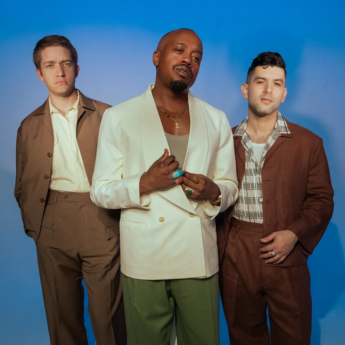 Photo of Durand Jones & The Indications musical group, promoting their Cruisin’ To The Park 2027 Tour.